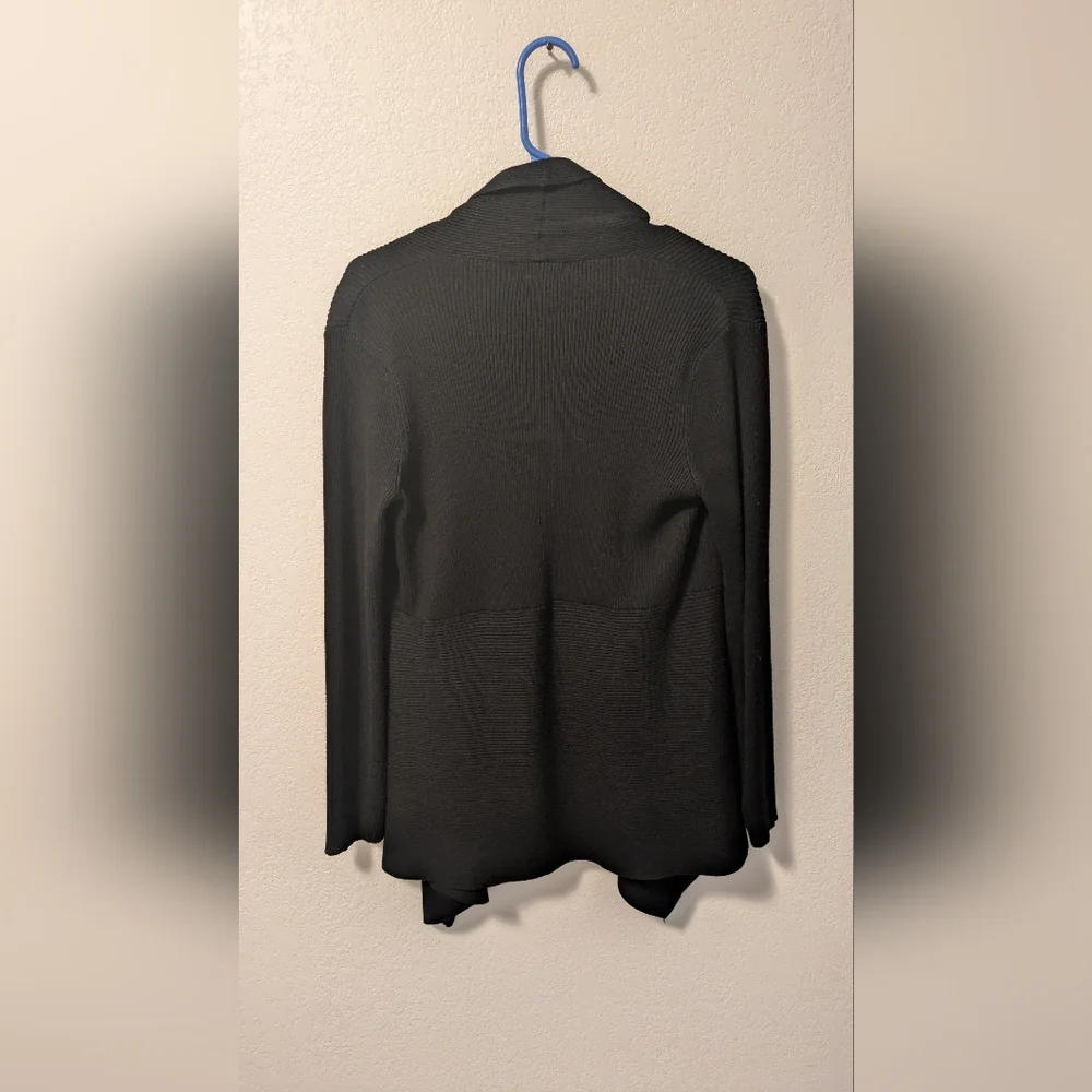 Carmen Black Open Front Cardigan - Picture 2 of 3